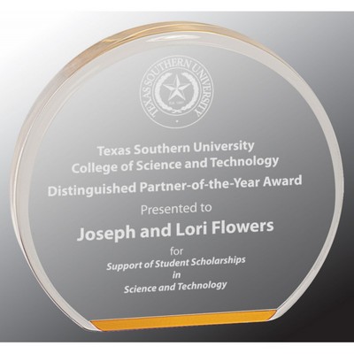 3 1/2" Gold Acrylic Circle