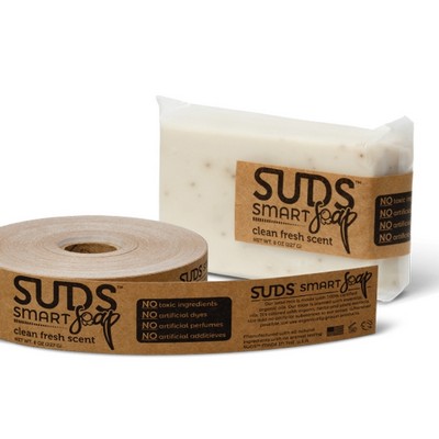 One Color Fasturn® Square Cut Labels (2½ to 3.49 Square Inches)