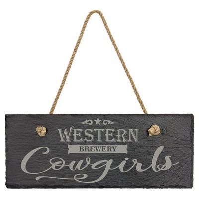 Slate Décor Sign with Hanger String