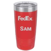 20 Oz. Polar Camel Red Ringneck Vacuum Insulated Tumbler w/Clear Lid