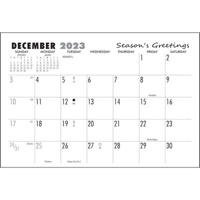 Maxi Memo 2027 Calendar Pad Black/Gray