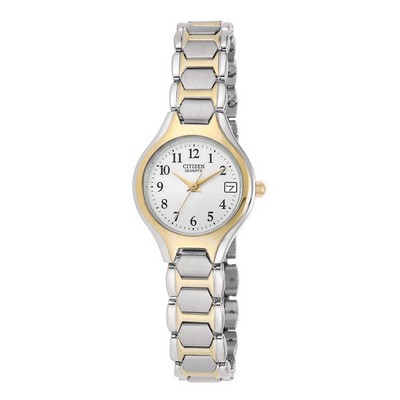 Citizen Ladies' Quartz Stainless Steel Two-tone with White Dial