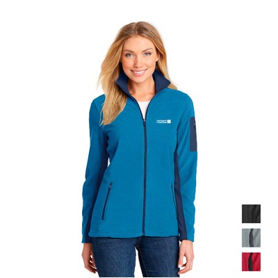 Port Authority® Women's Summit Fleece Full-Zip Embroidered Jacket