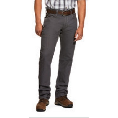 Ariat® Rebar™ M4 Made Tough DuraStretch™ Men's Rebar™ Gray Straight Leg Pant