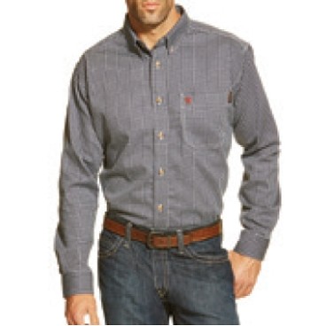 Ariat® FR Men's Blue Multi Work Shirt