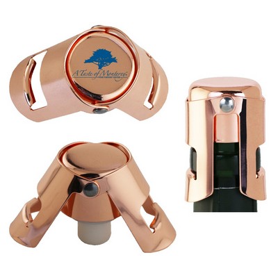 Quick Seal™ Copper Plated Champagne Stopper