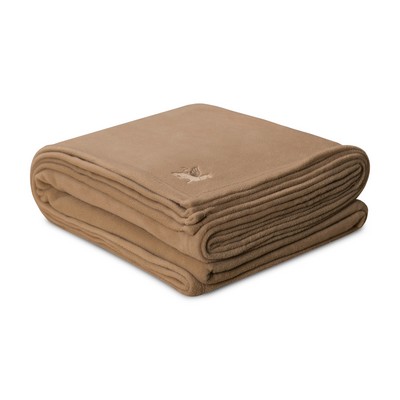 Desert Tan 100% Polyester Antipill Fleece Full Size Blanket