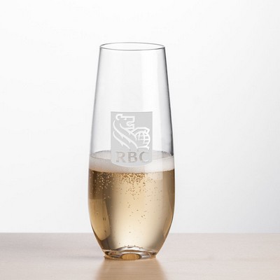 Boston Stemless Flute - Deep Etch
