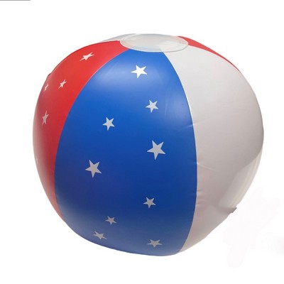 16" Beach Ball w/Multi-Colored or Patriotic Panels