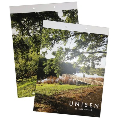 Full Color (4/0) Letter-Size Capacity 2-Piece Cover w/Top Slits for Fasteners (9"x11-1/4")