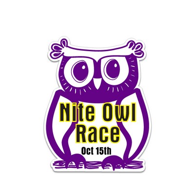 Corrugated Sign-Custom Shape - One-Sided. Full Color