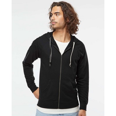 Independent Trading Co.® Unisex Icon Lightweight Loopback Terry Full-Zip Hooded Sweatshirt