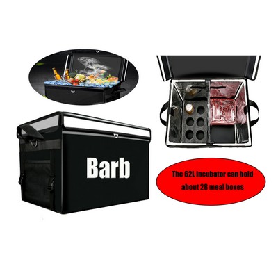 62L Large Thicken Waterproof Takeaway Incubator