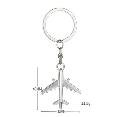Metal Aeroplane Keychain