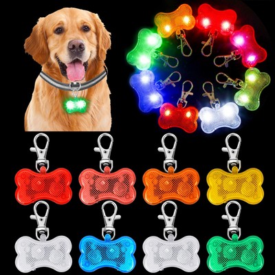 Bone Shaped LED Dog Tags