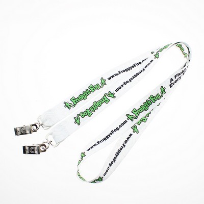 3/4" Polyester Double-end Lanyard With Swivel Clip