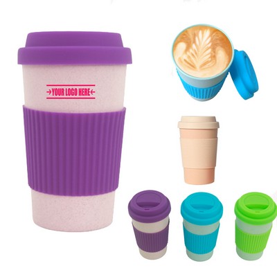 Wheat Straw Coffee Mug w/Lid