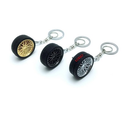 Mini Tire Keychain, Used for Car Decoration, Gift for Car Lovers