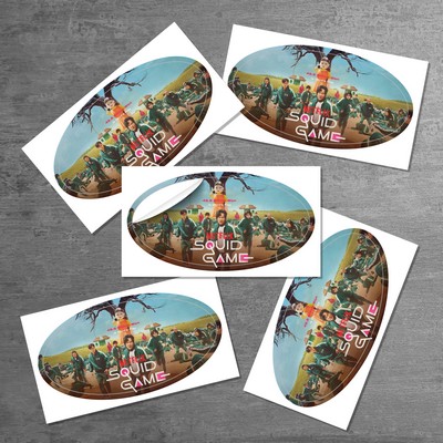 4" x 2" Oval Sticker