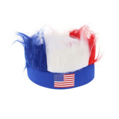 American Crazy Wig w/Headband