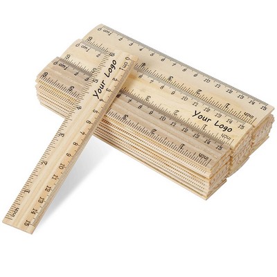 Wooden Double Sided Rulers