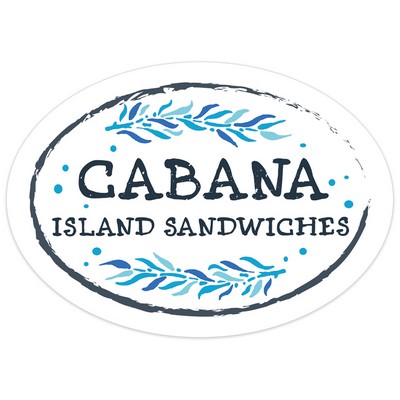 Oval Medium Die Cut Magnet (3.5" x 2")