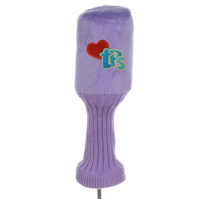 Barrel style Plush Purple Golf Head Cover-Limited Quantities Available
