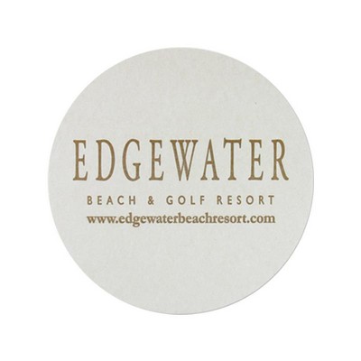 Pulp Coaster - 4" Round 40pt Lightweight Pulp Board Coaster