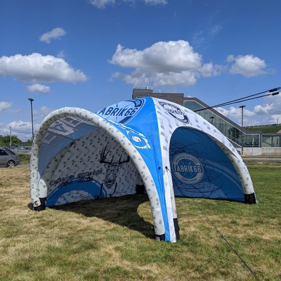 Inflatable Tent 10' printed awning - 1-sided