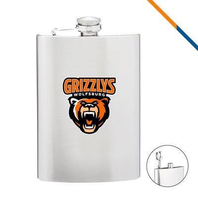 Romia Stainless Steel Hip Flask - 9 Oz.