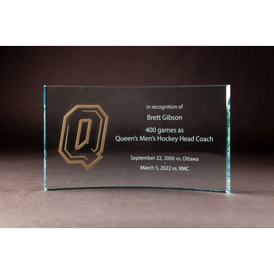 Starphire Glass Crescent (6 x 11")