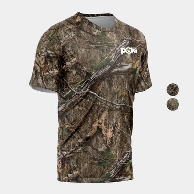 Mossy Oak® Men's 4.4 Oz. Polyester Interlock Short Sleeve T-Shirt
