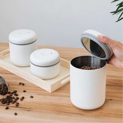 1.2L Matte White Atmos™ Vacuum Canister