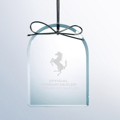 Beveled Glass Arch Ornament