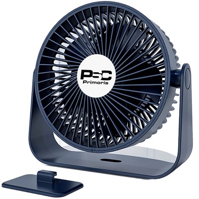 USB Desk Fans 5" Portable Table Fans 360 Degrees Head Rotation Small Personal Desktop Fan