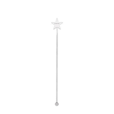 Stainless Steel Star Shape Handle Beverage Stirrer