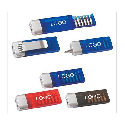 Mini Screwdriver Tool Set with LED Light