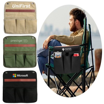 Over Arm Chair Organizer for Recliner Storage Pouch with 4 Pockets