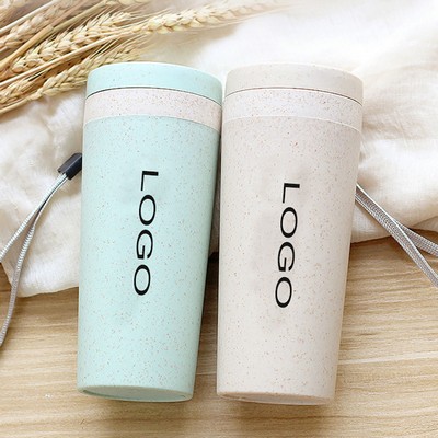 Double Layer Wheat Straw Coffee Cup 10oz