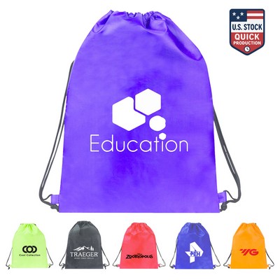QuickCinch Drawstring Backpack with Large Imprint Area