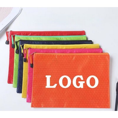 A4 Size Waterproof Zipper Document Pouch