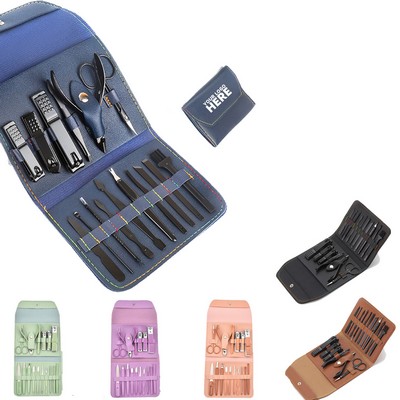 Manicure Set 16 Pieces Black