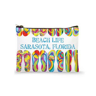 Beach Life (Name Drop) Zipper Bag