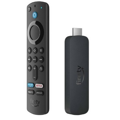 Amazon Fire TV Stick 4K streaming device, supports Wi-Fi 6, watch free & live TV