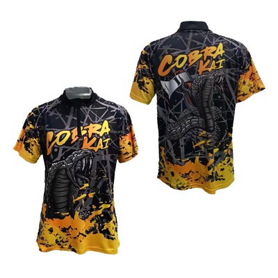 Women's/Girls 1/4 Zip Short Sleeve Polo Shirt