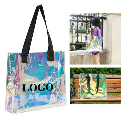 Holographic Clear Tote Bag Laser Handbag