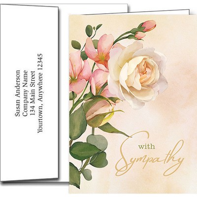 Sympathy Greeting Cards w/Imprinted Envelopes