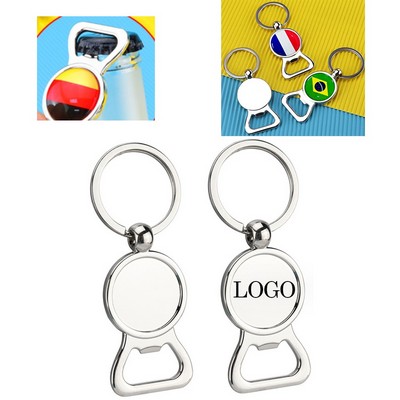 Full-Color Epoxy Dome Opener Keychain