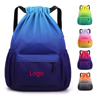 Unisex Outdoor Drawstring Sports Waterproof Backpack