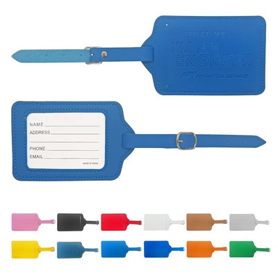 PU Leather Luggage Tag